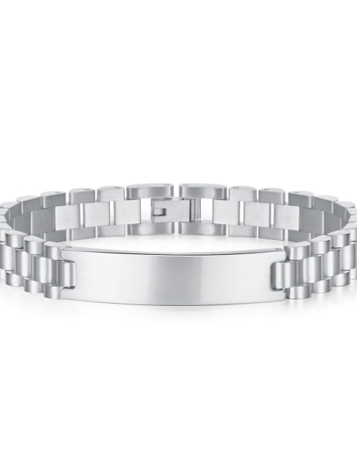 742 steel bracelet [10mm] Titanium Steel Geometric Chain  Minimalist Bracelet